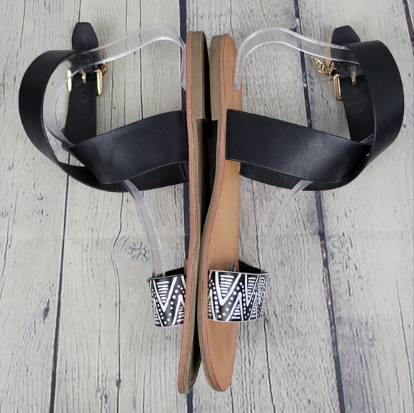 INDIGO RD. | boho zigzag print sandals flats - Picture 3 of 8